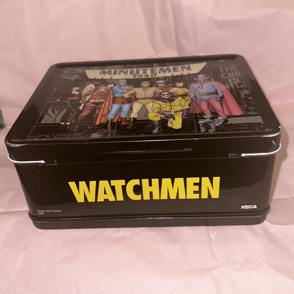 NECA Watchmen Minutemen Lunchbox w/ Thermos TM & DC Comics. Clean. - Picture 2 of 14